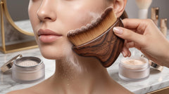 Lymphatic Drainage Facial Brush with Soft Bristles for Massage and Makeup Application